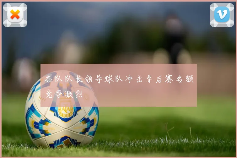 各队队长领导球队冲击季后赛名额竞争激烈