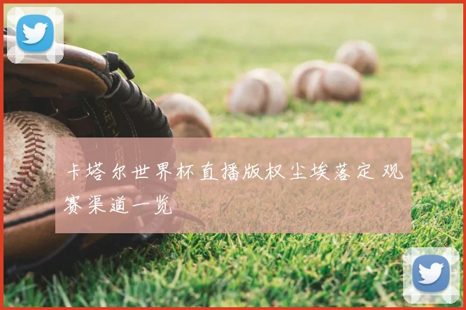 卡塔尔世界杯直播版权尘埃落定 观赛渠道一览